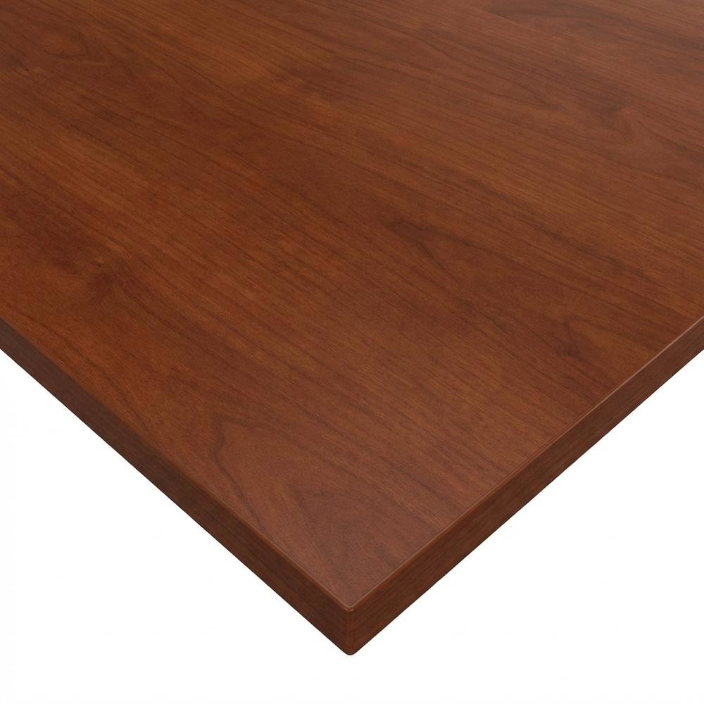 L Shaped Office Desk With Mobile File Cabinet In Hansen Cherry And Gray Finish. Picture 5