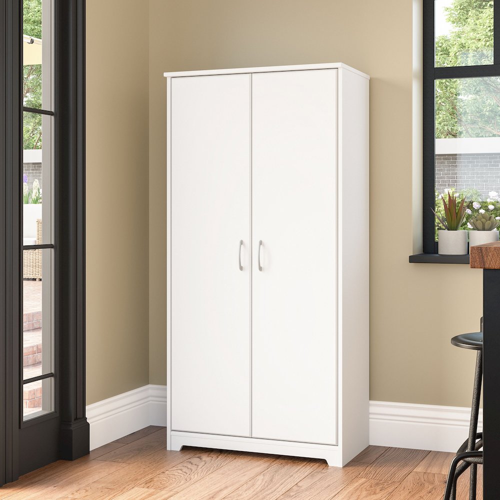 Cabot Tall Kitchen Pantry Cabinet with Doors. Picture 2