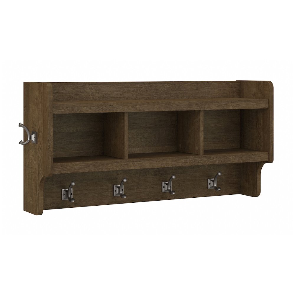 Woodland 40W Wall Mounted Coat Rack with Shelf. Picture 1