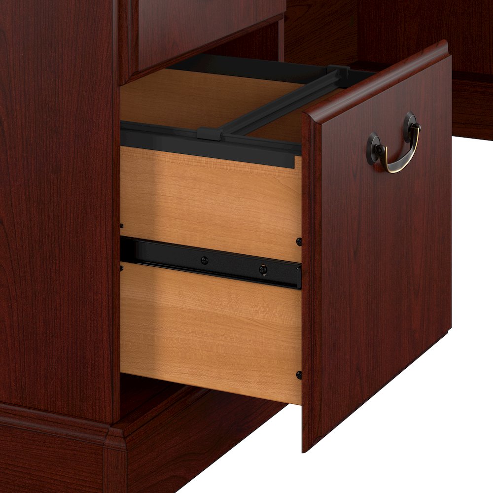 Arlington L Shaped Desk with Drawers and Keyboard Tray. Picture 5