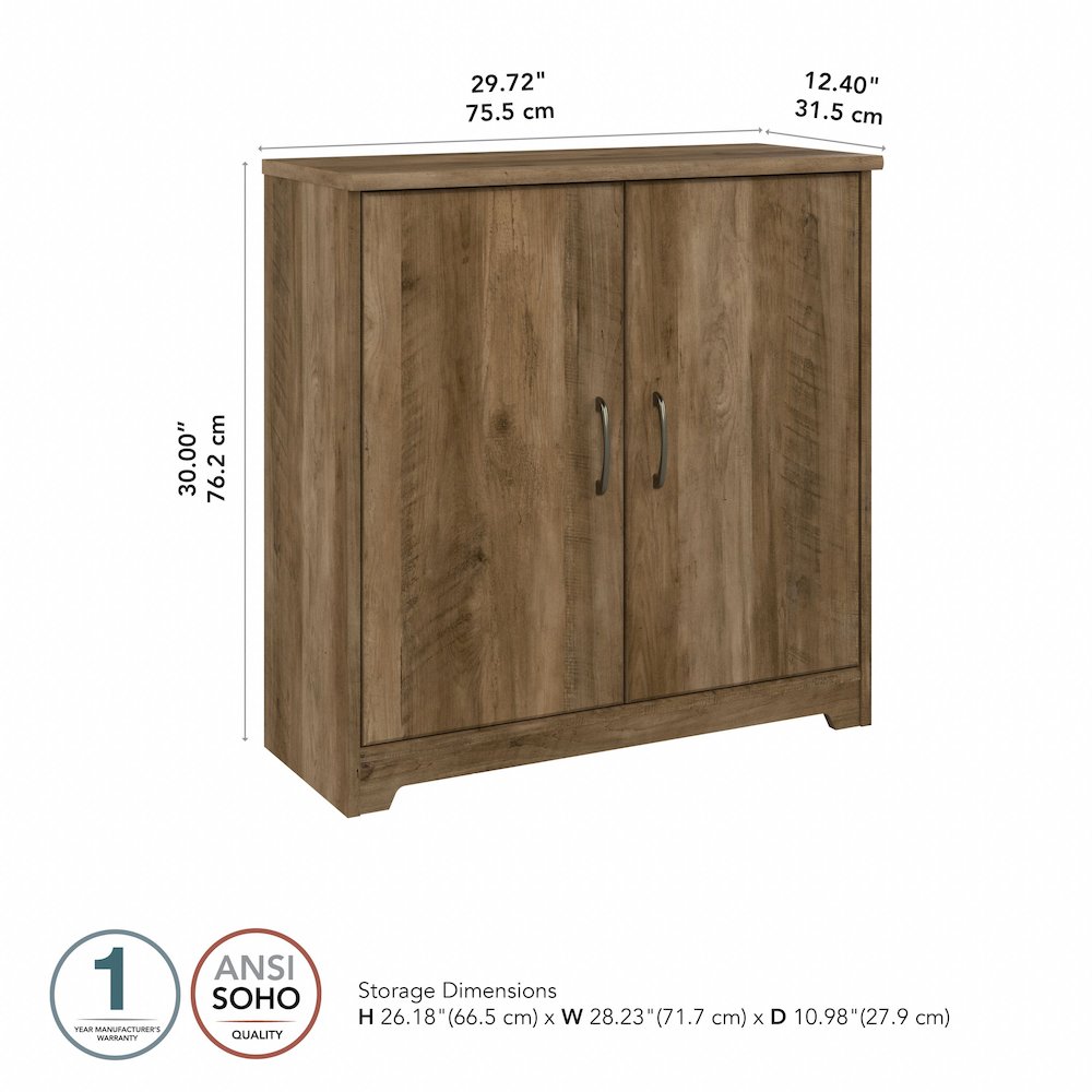 Cabot Small Entryway Cabinet with Doors. Picture 7