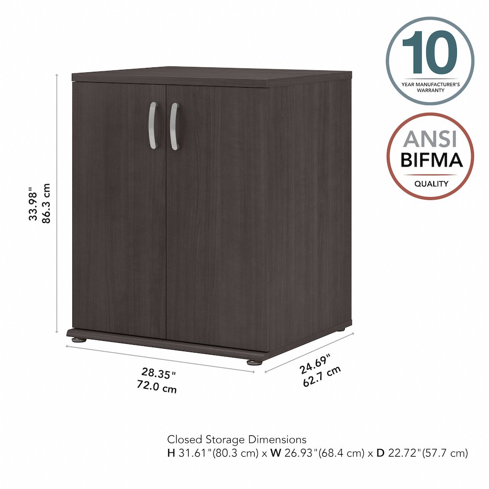 Universal Closet Organizer with Doors and Shelves. Picture 9