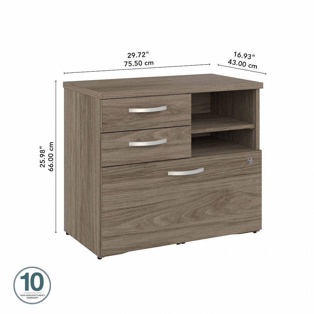 Hybrid Office Storage Cabinet with Drawers and Shelves. Picture 7
