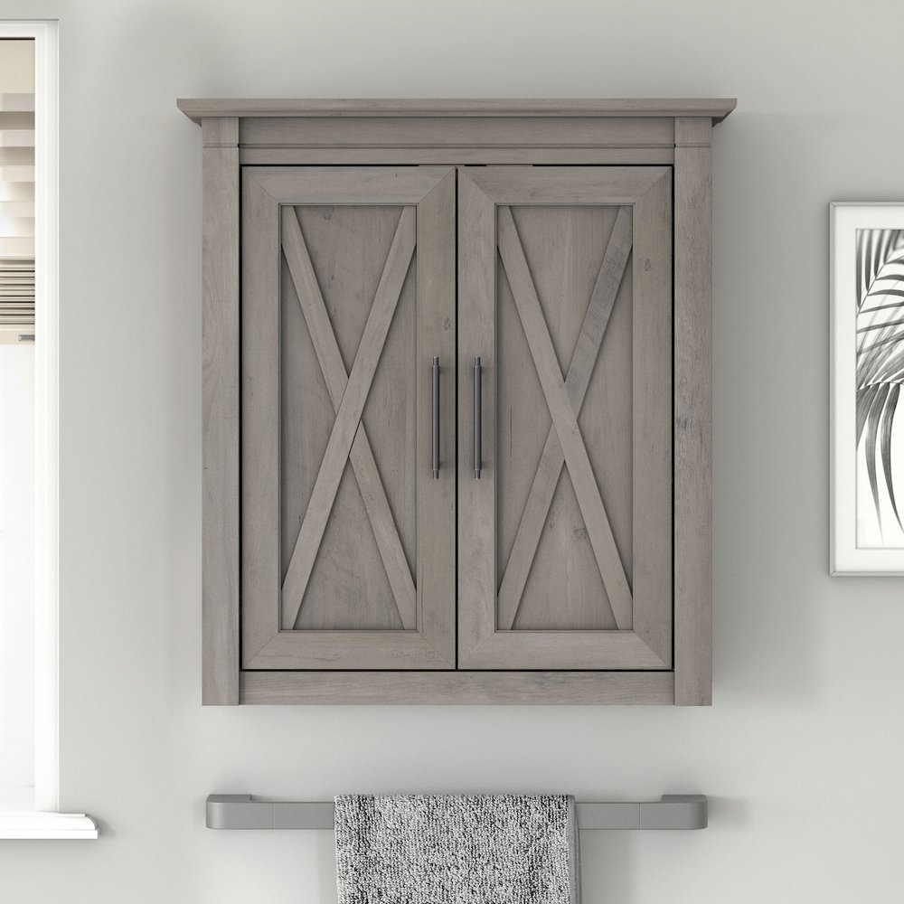 Key West Bathroom Wall Cabinet with Doors. Picture 2