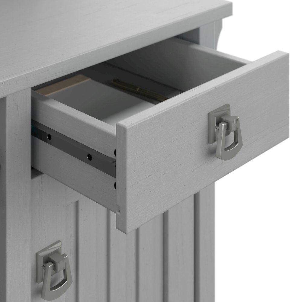 Salinas 60W L Shaped Desk with Hutch, Lateral File Cabinet and 5 Shelf Bookcase. Picture 3