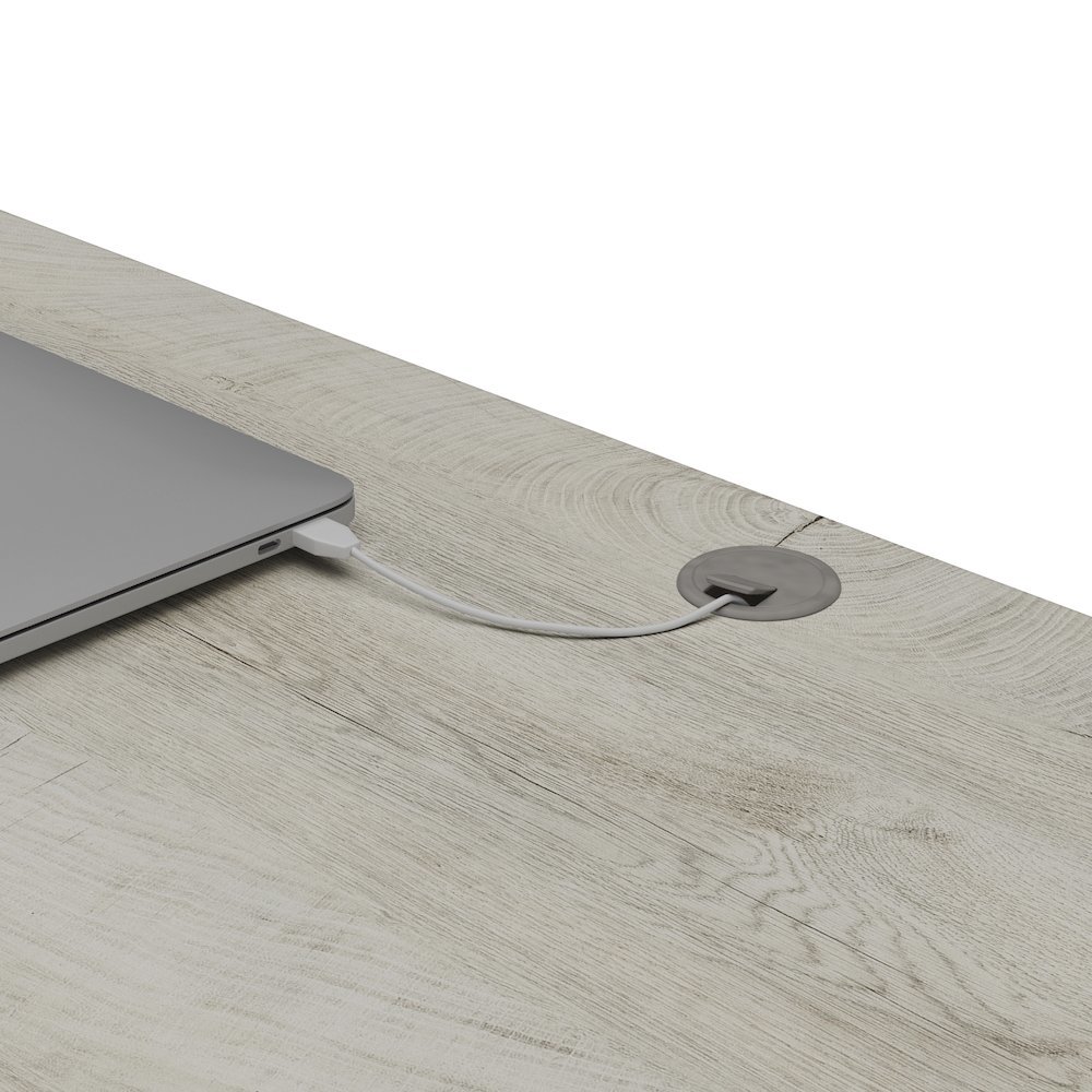 Knoxville 60W L Shaped Desk with Drawer and Storage Cabinet. Picture 5