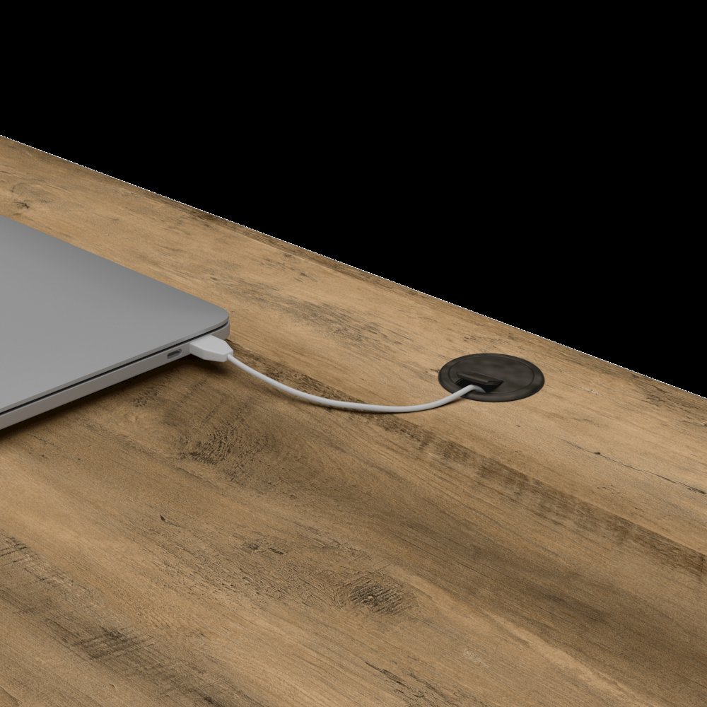 Knoxville 60W L Shaped Desk with 2 Drawer Lateral File Cabinet. Picture 5