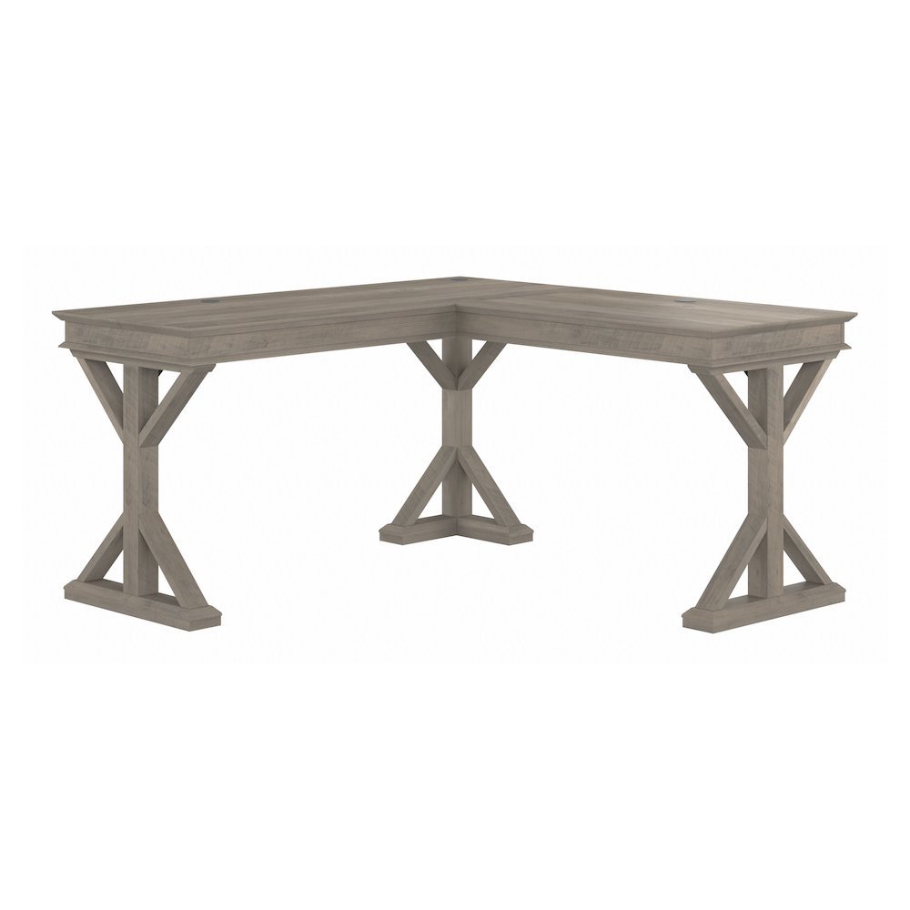 Homestead 60W Farmhouse L Shaped Desk. Picture 1