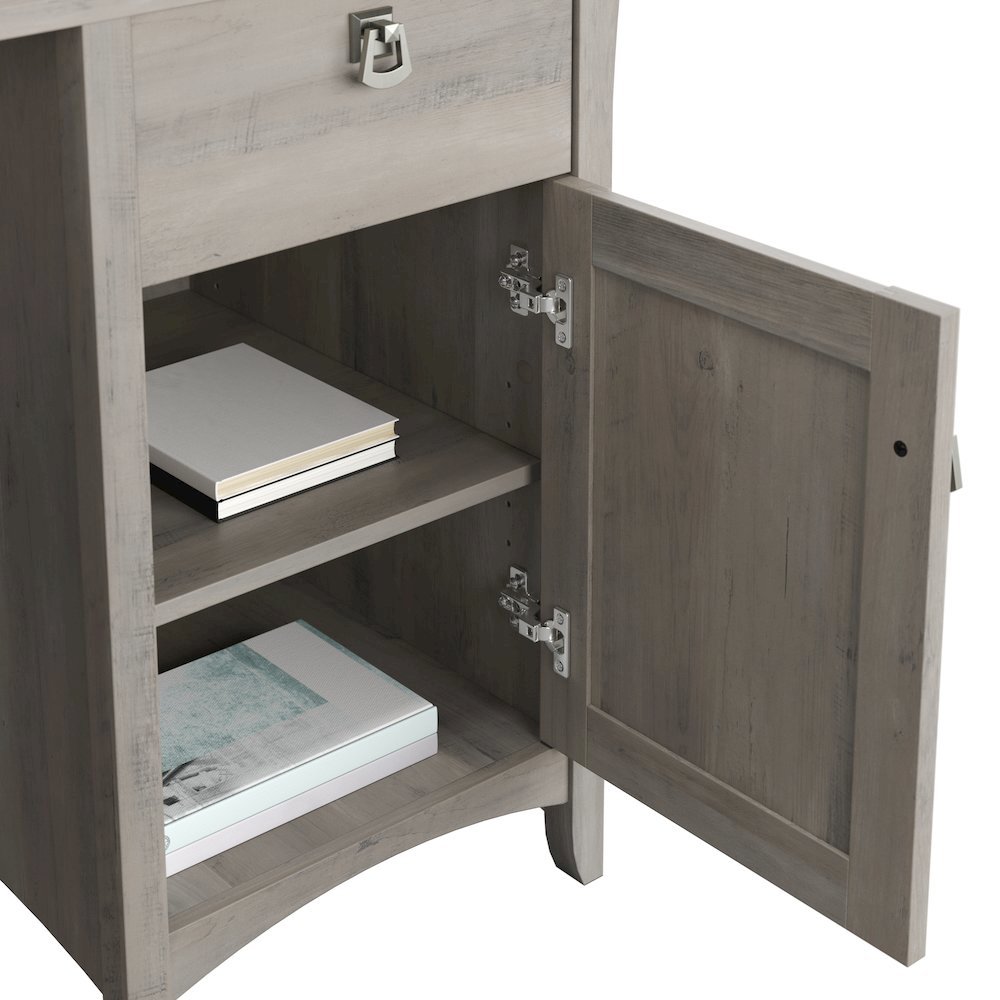 Salinas Small Computer Desk with Hutch. Picture 4