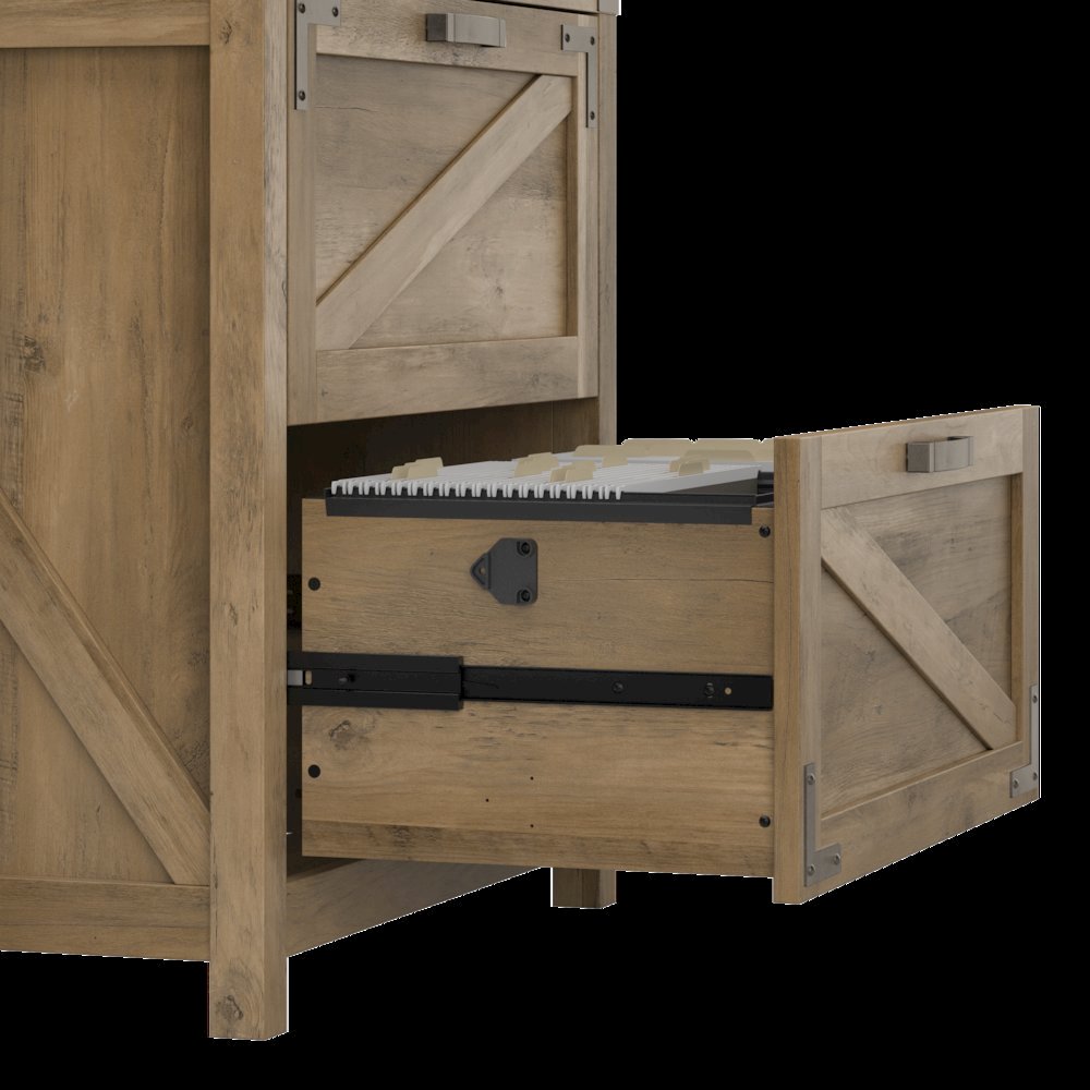 Knoxville 60W L Shaped Desk with 2 Drawer Lateral File Cabinet. Picture 3