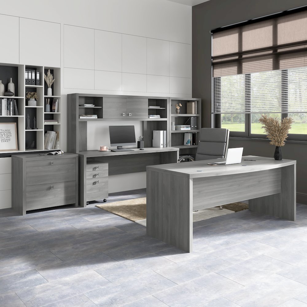 Echo 56W Bookcase Desk. Picture 3