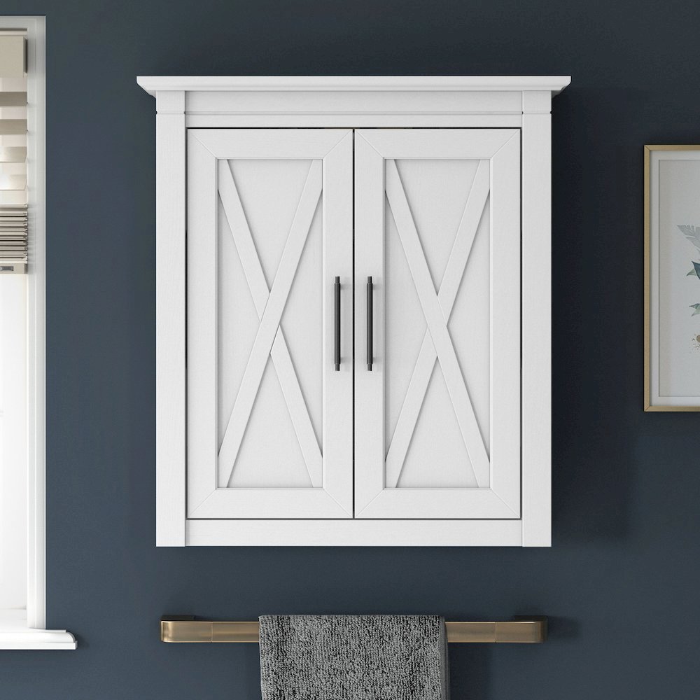 Key West Bathroom Wall Cabinet with Doors. Picture 2