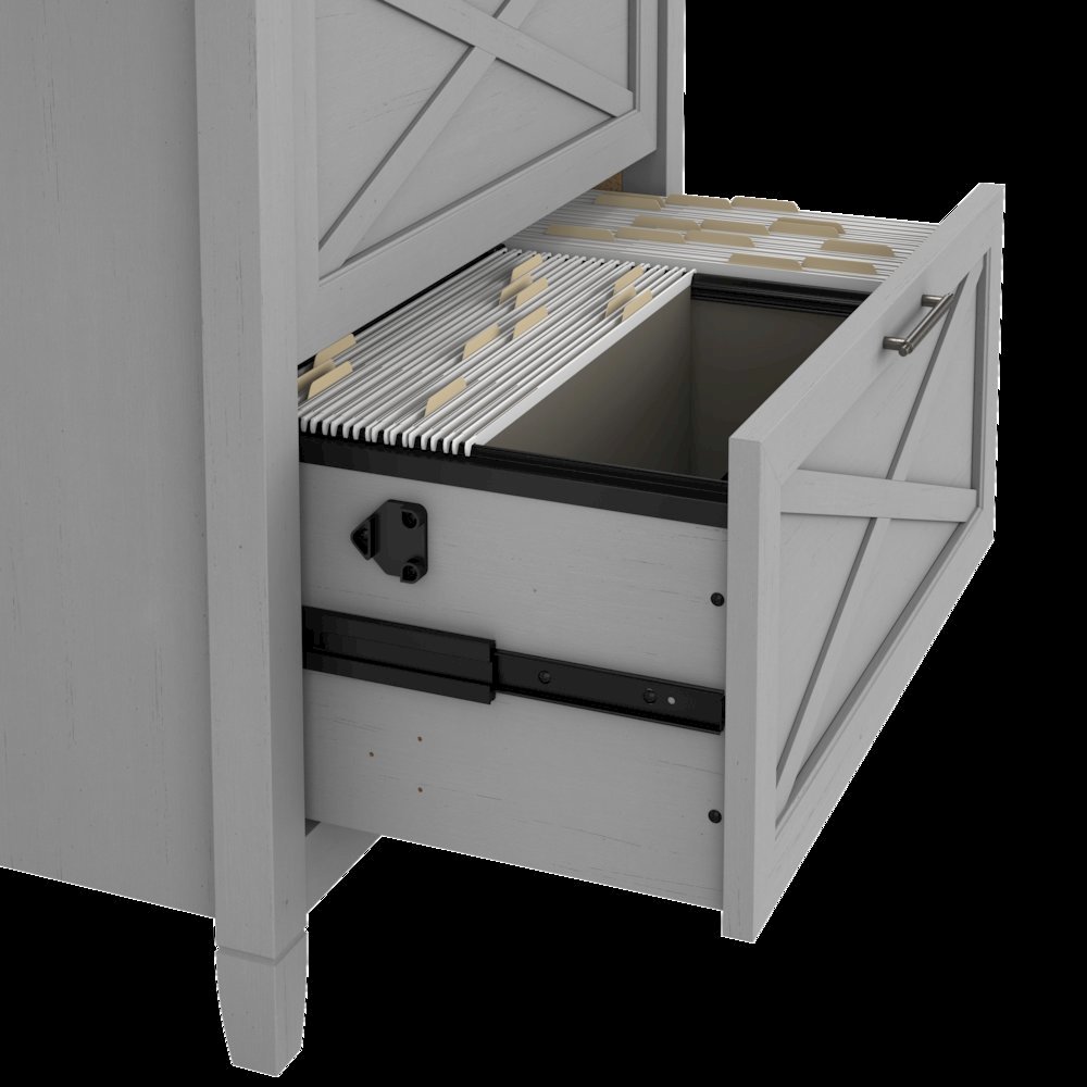 Key West 60W L Shaped Desk with 2 Drawer Lateral File Cabinet. Picture 3