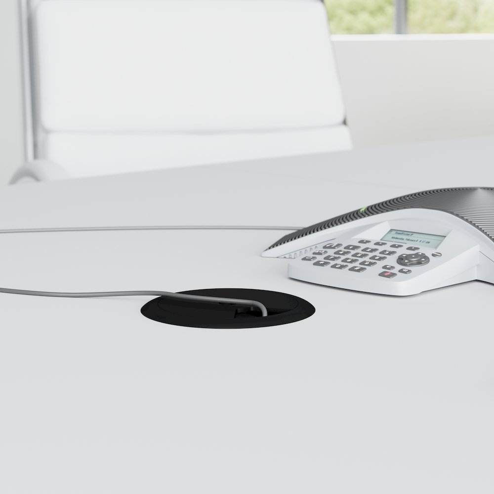 72-inch Office Conference Table with Metal Base in White. Picture 3