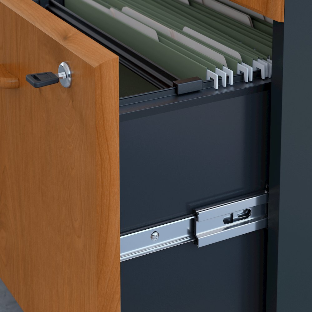 Series A 60W Desk with Mobile File Cabinet. Picture 3