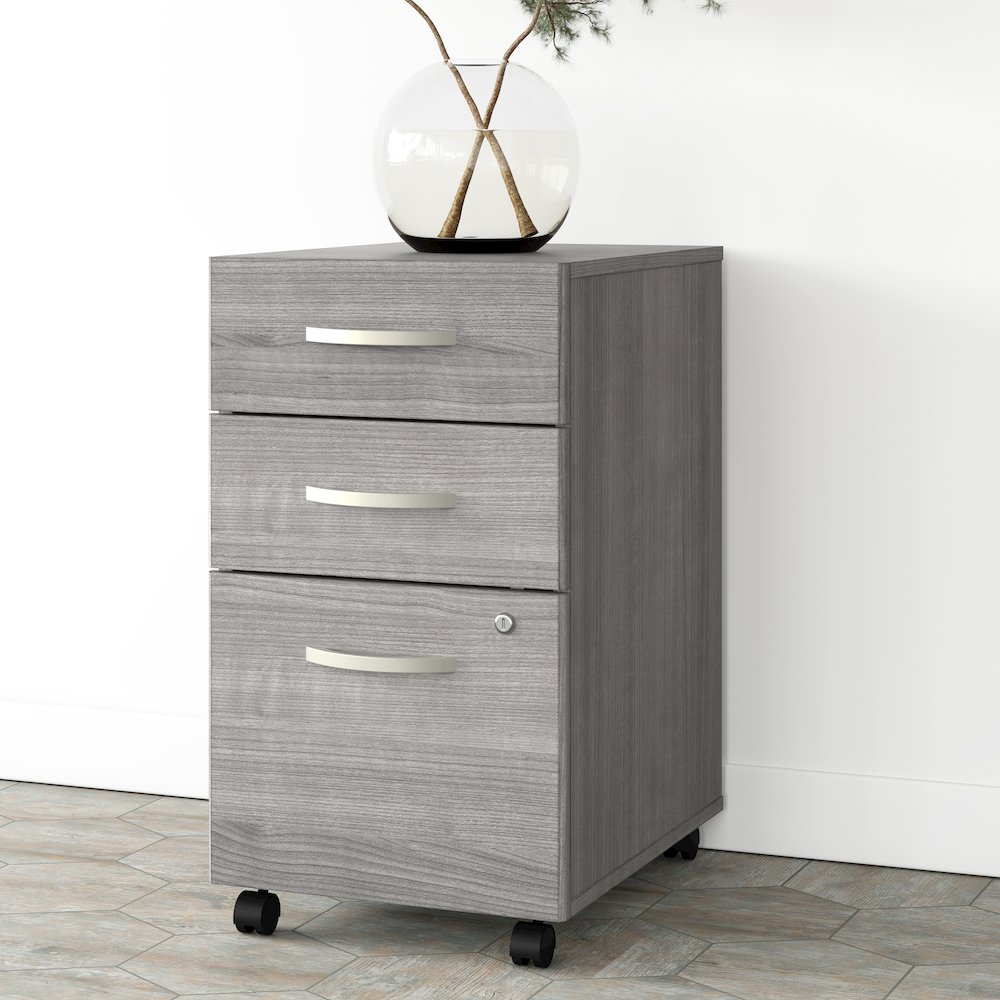 Studio A 3 Drawer Mobile File Cabinet - Assembled. Picture 2