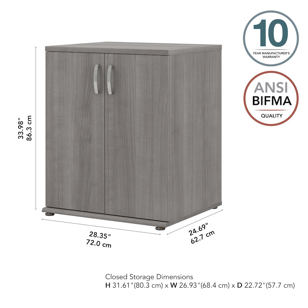 Universal Laundry Room Storage Cabinet with Doors and Shelves. Picture 9