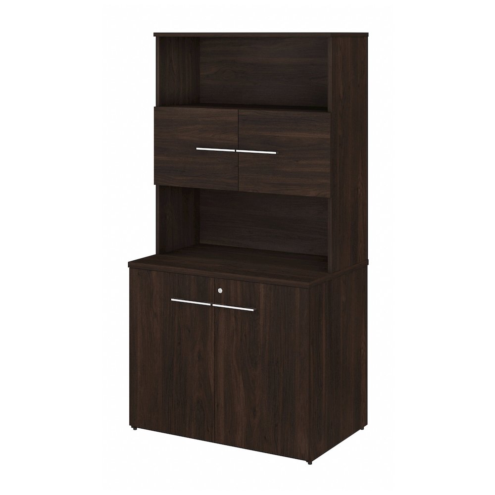 Office 500 36W Tall Storage Cabinet with Doors and Shelves. Picture 1