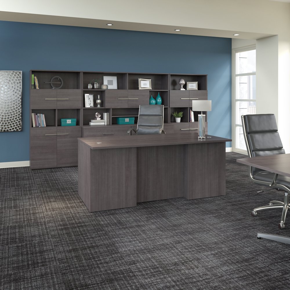 Office 500 Low Storage Cabinet with Drawers and Shelves. Picture 3