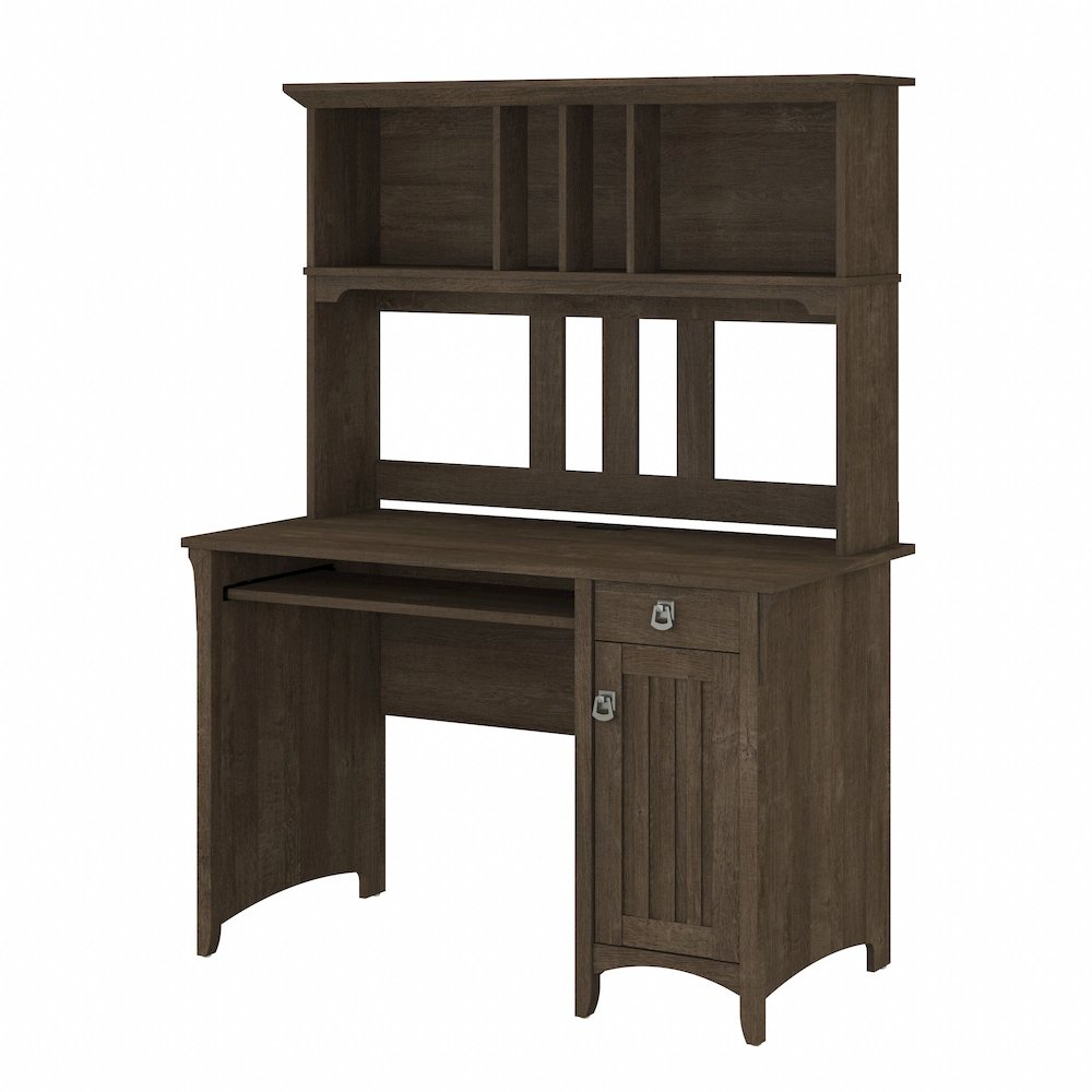 Salinas Small Computer Desk with Hutch. Picture 1