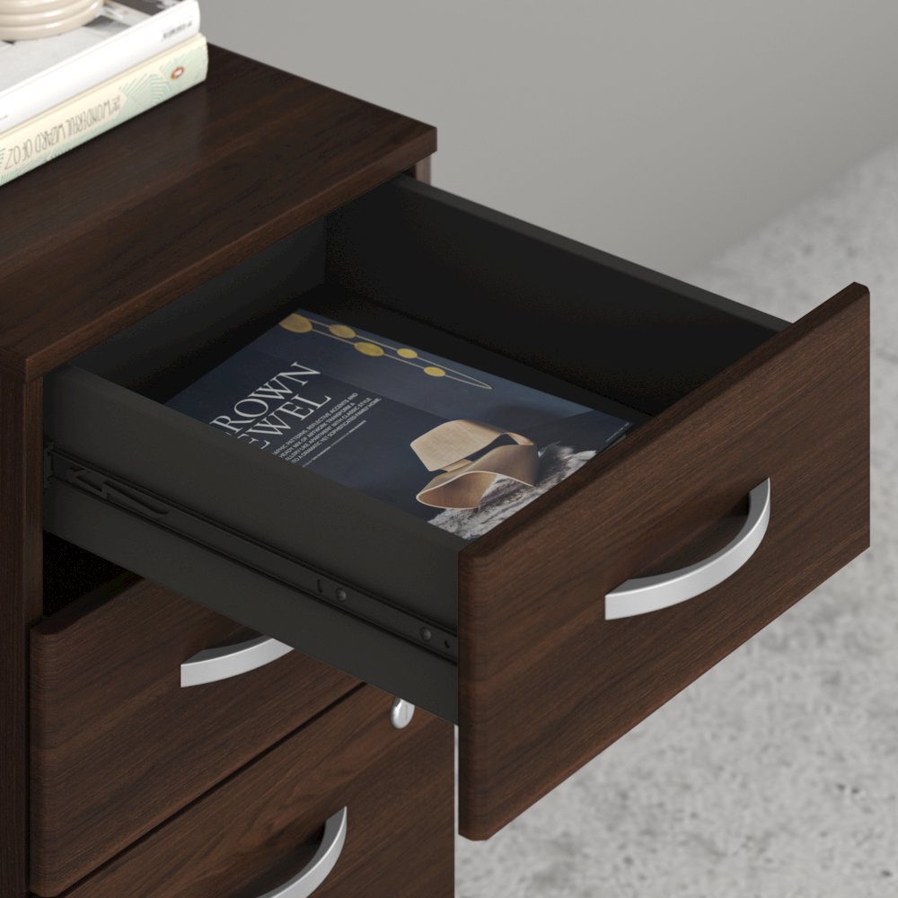 Hybrid 72W x 30D L Shaped Table Desk with Mobile File Cabinet. Picture 3