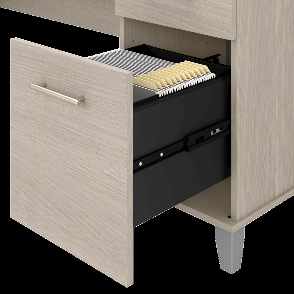 Somerset 72W 3 Position Sit to Stand L Shaped Desk. Picture 5