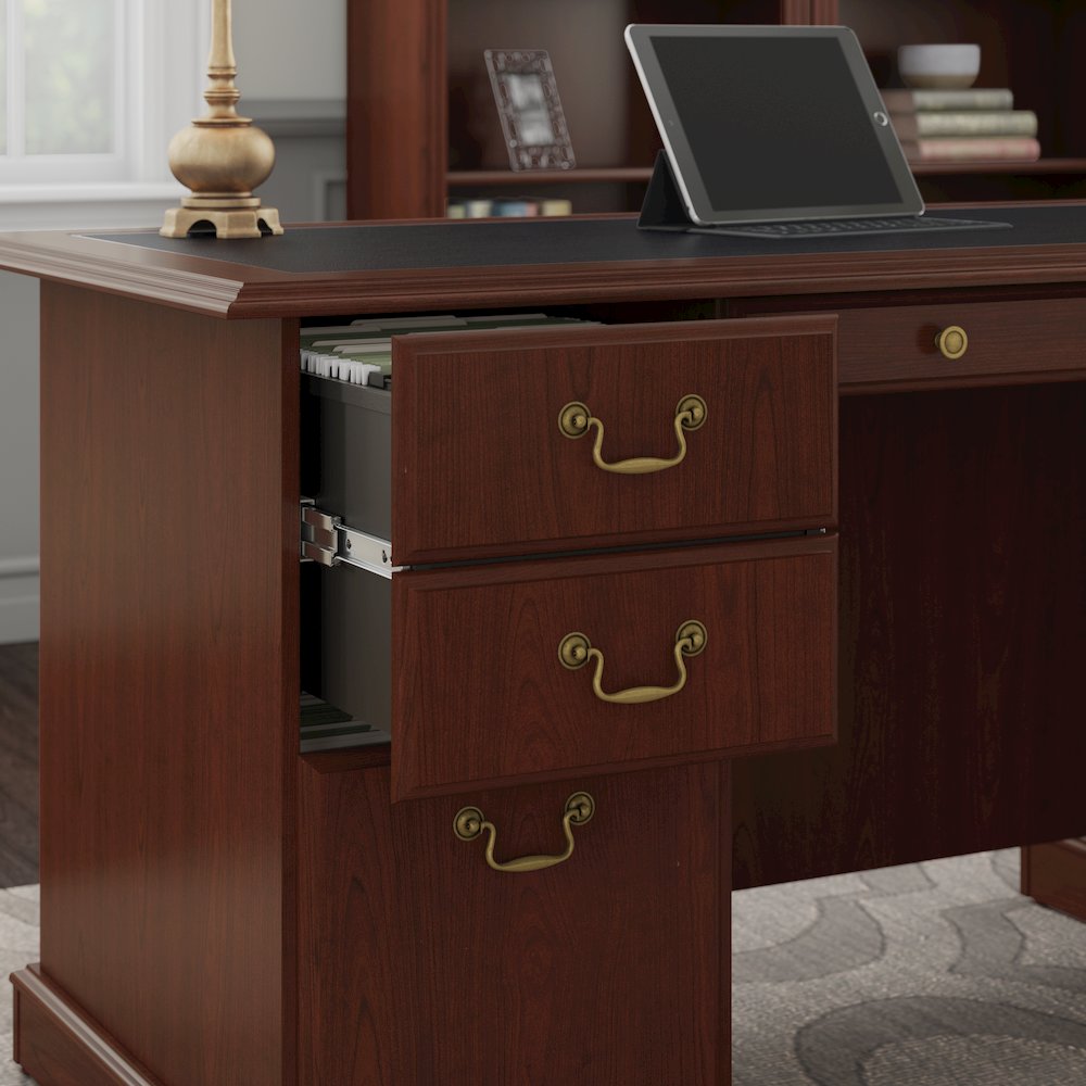 Saratoga Executive Desk and Bookcase Set. Picture 3
