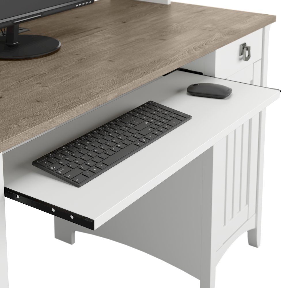 Salinas Small Computer Desk with Hutch. Picture 3