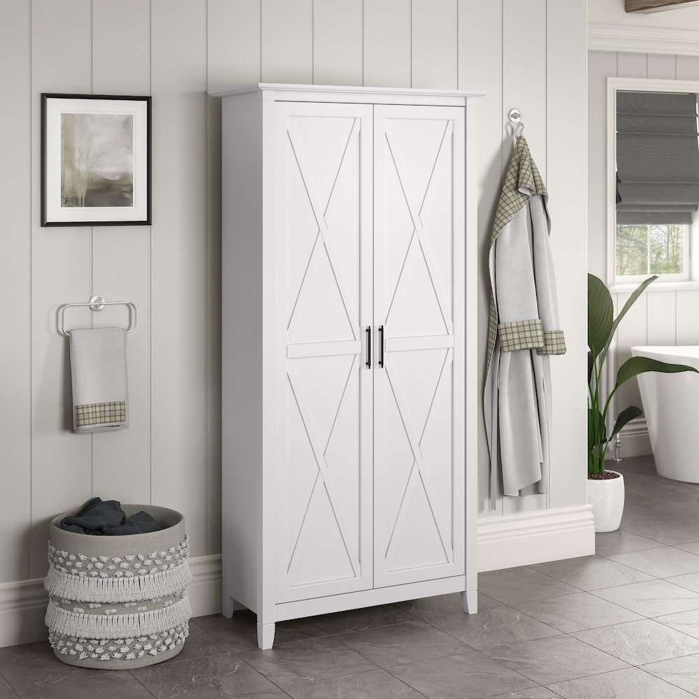 Key West Bathroom Storage Cabinet with Doors. Picture 2