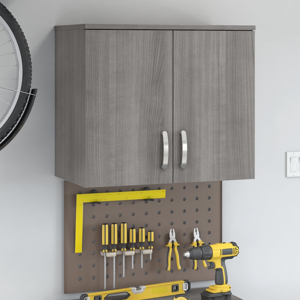 Universal Garage Wall Cabinet with Doors and Shelves. Picture 2