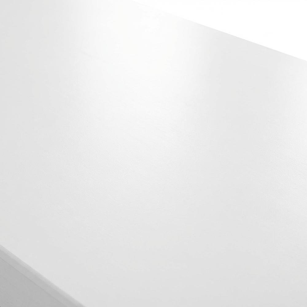 White 54W Computer Desk with 2 Drawer Lateral File Cabinet and 5 Shelf Bookcase. Picture 5