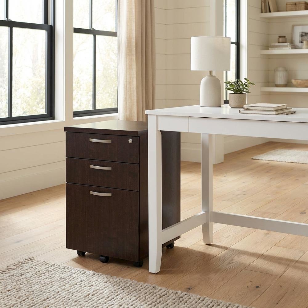Mobile File Cabinet With 3 Drawers For Office Storage And Organization. Picture 3