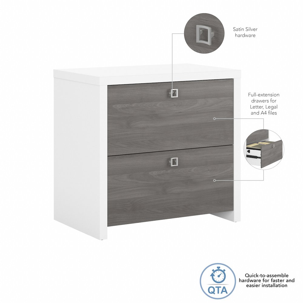 Echo 2 Drawer Lateral File Cabinet. Picture 6
