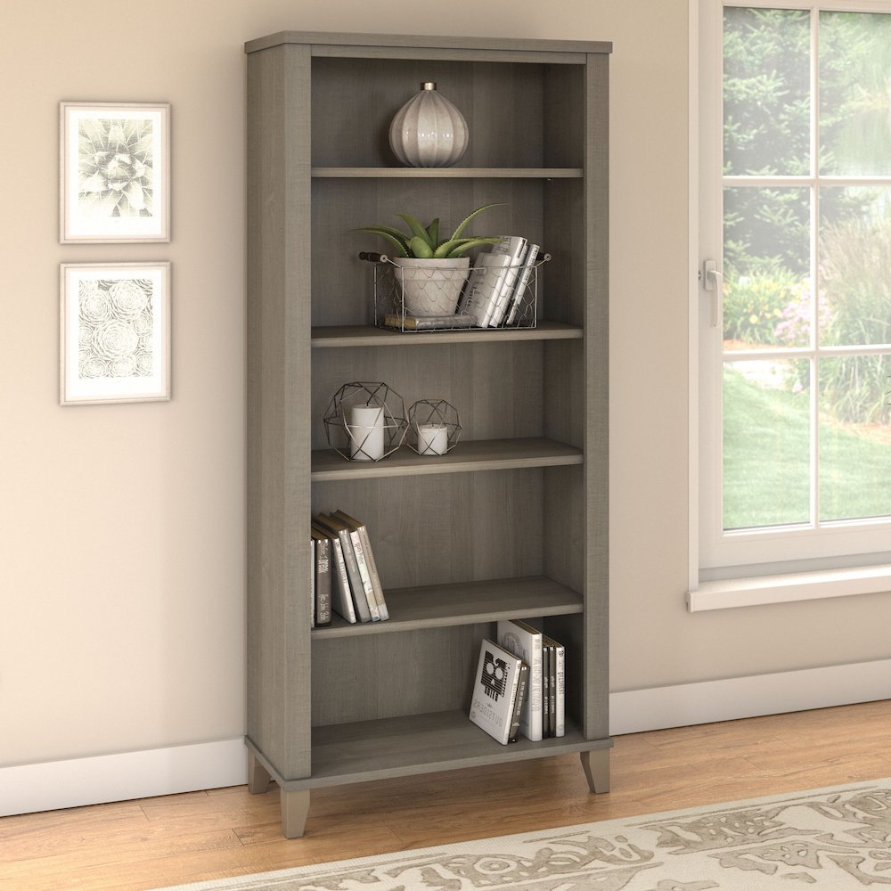 Somerset Tall 5 Shelf Bookcase. Picture 2