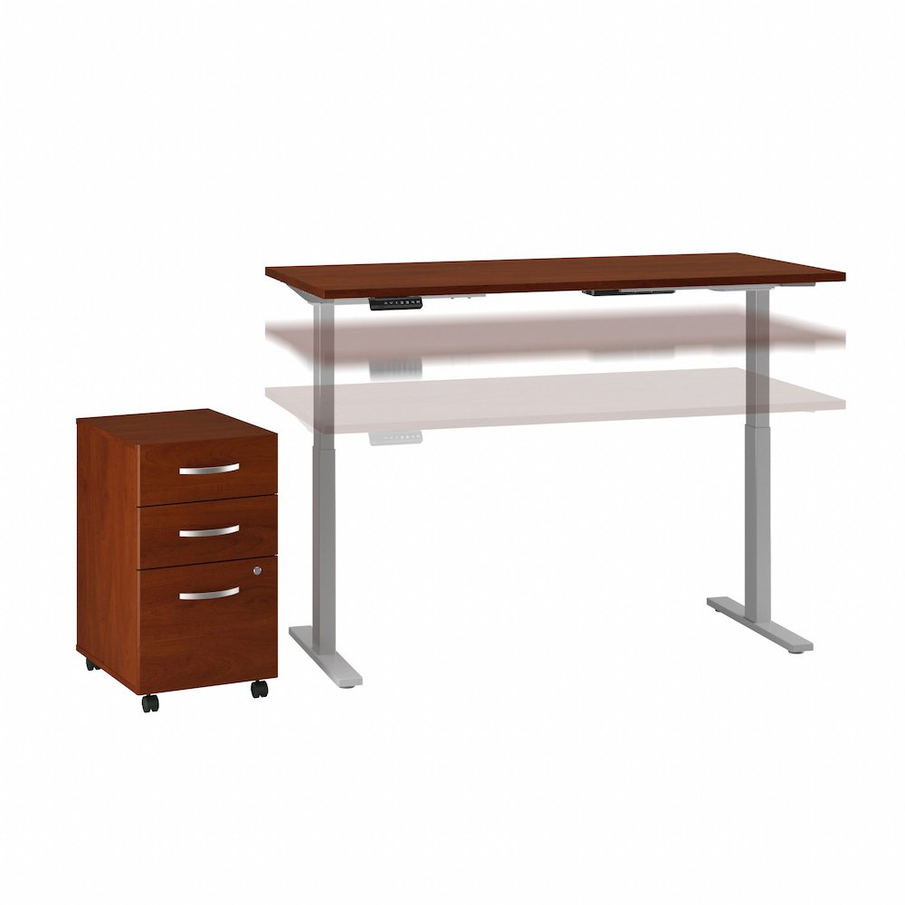 Move 60 Series by 60W x 30D Height Adjustable Standing Desk with Storage. Picture 1