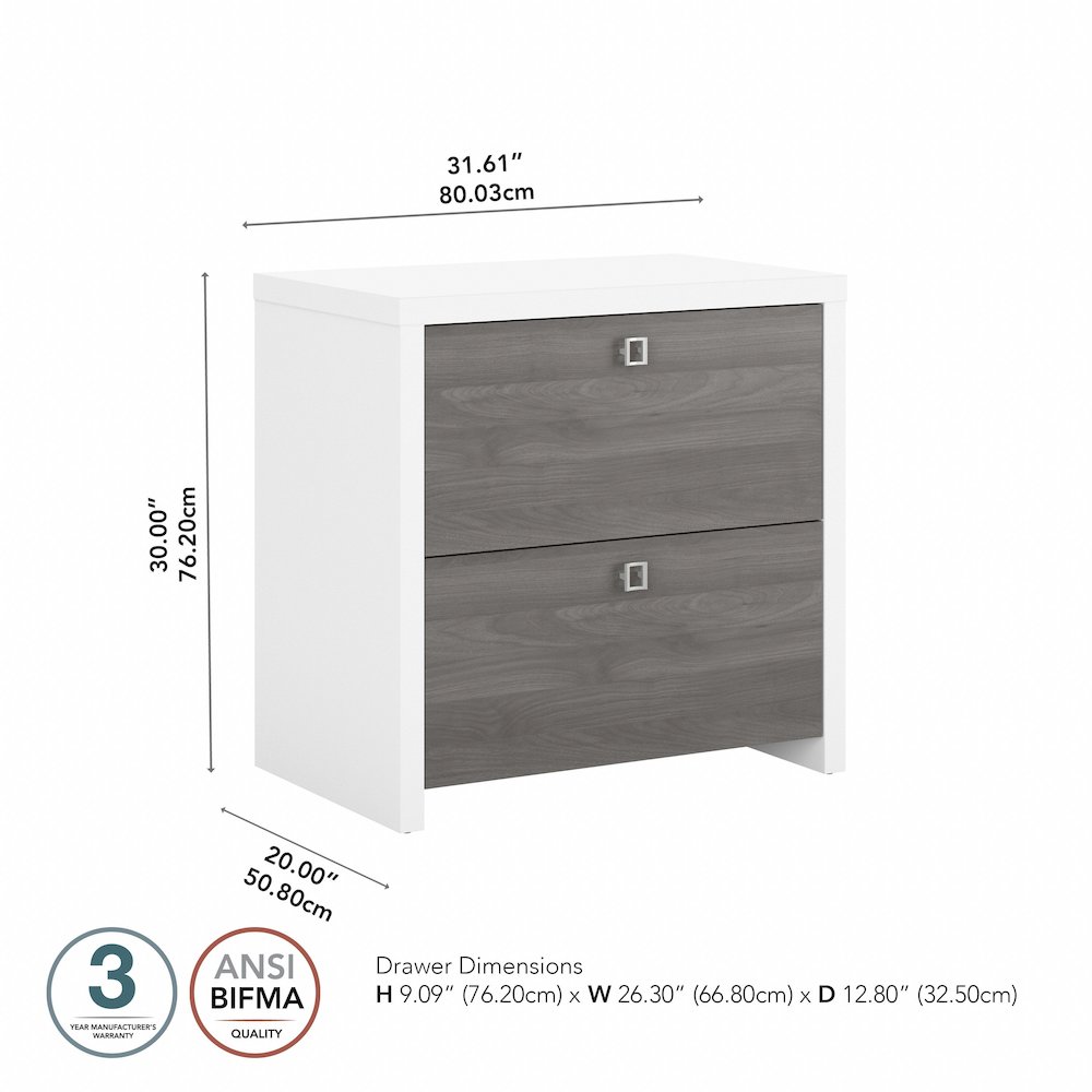 Echo 2 Drawer Lateral File Cabinet. Picture 7