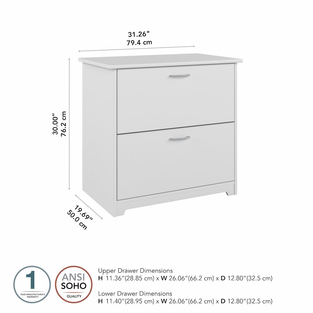 Cabot 2 Drawer Lateral File Cabinet. Picture 8
