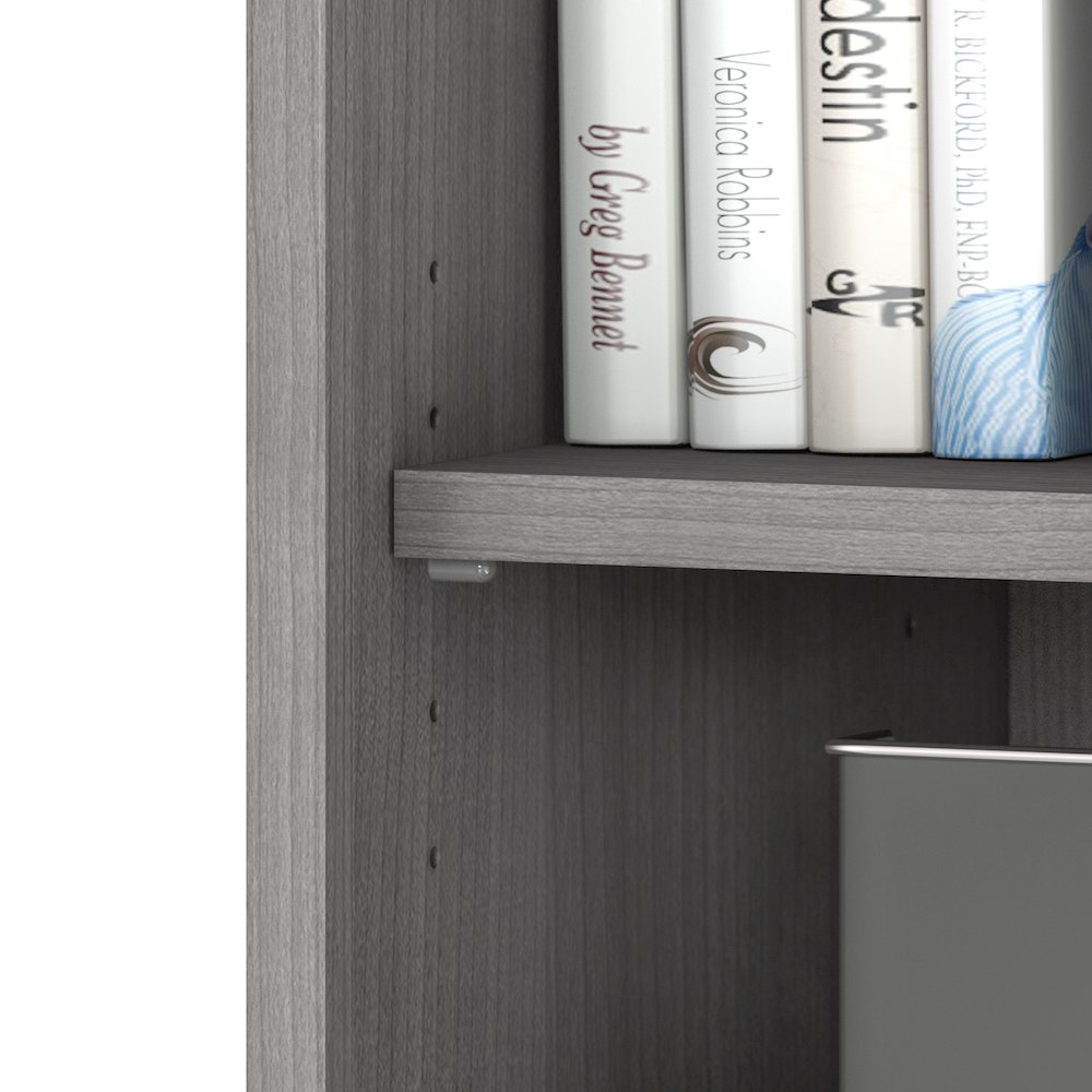 Studio A Low Storage Cabinet with Doors and Shelves. Picture 6