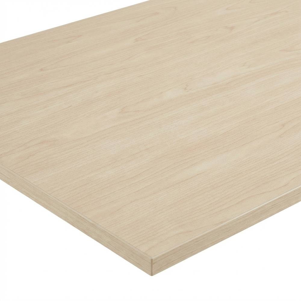 Natural Elm Office Conference Table With Metal Base, Commercial Quality. Picture 5