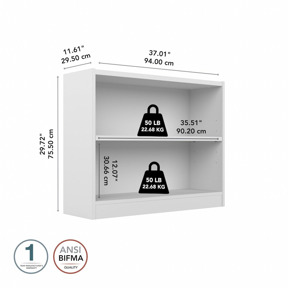 Universal Small 2 Shelf Bookcase. Picture 9