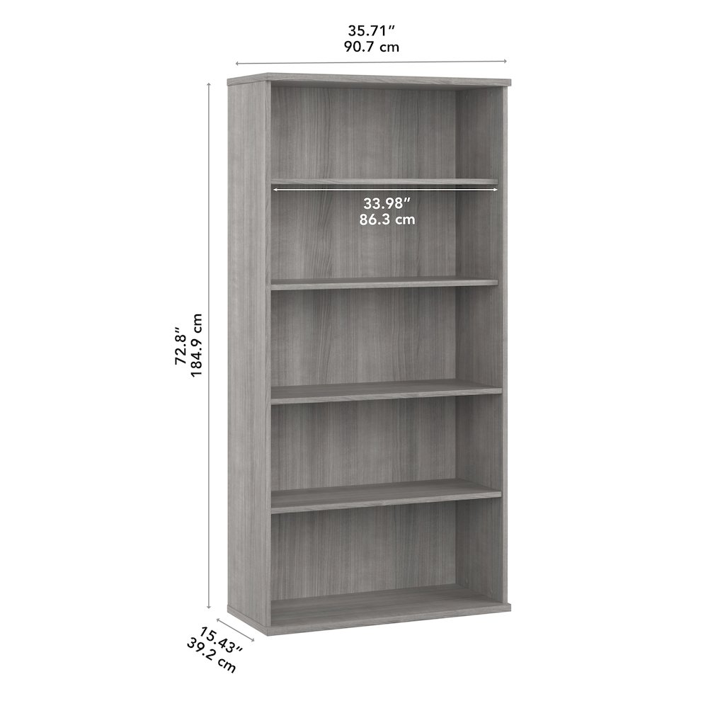 Hybrid Tall 5 Shelf Bookcase. Picture 5