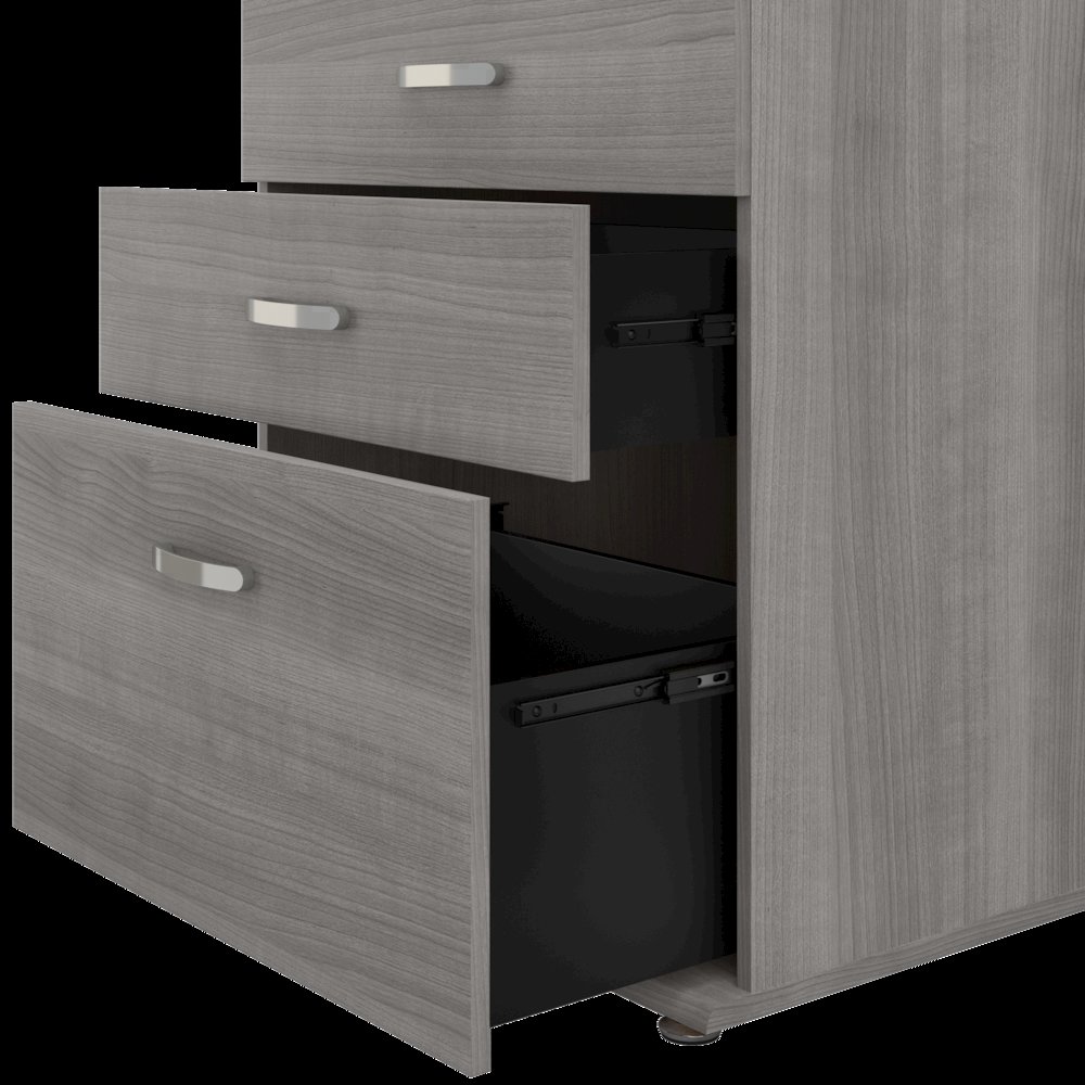 Universal 92W 5 Piece Modular Storage Set with Floor and Wall Cabinets. Picture 3