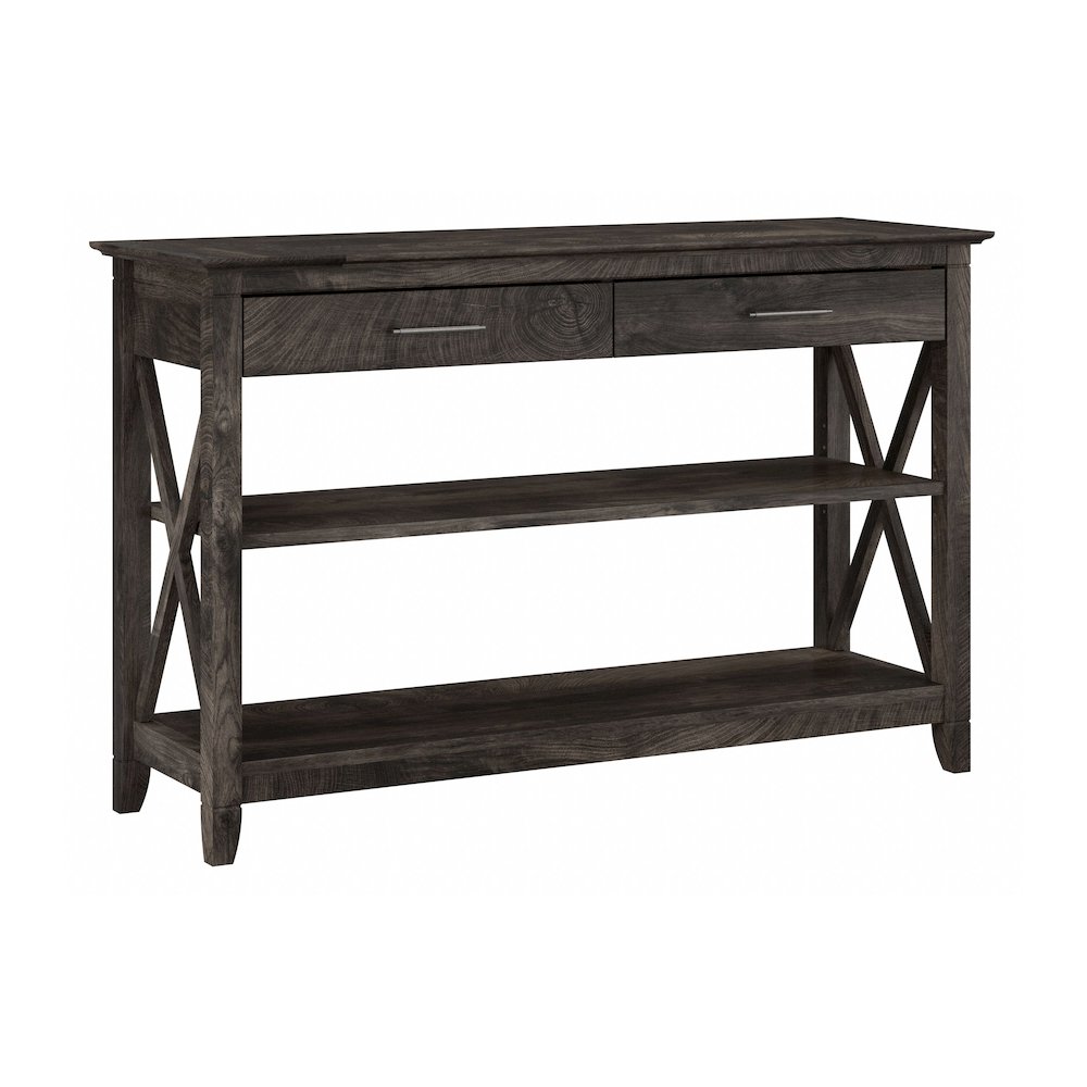 Key West Console Table with Drawers and Shelves. Picture 1