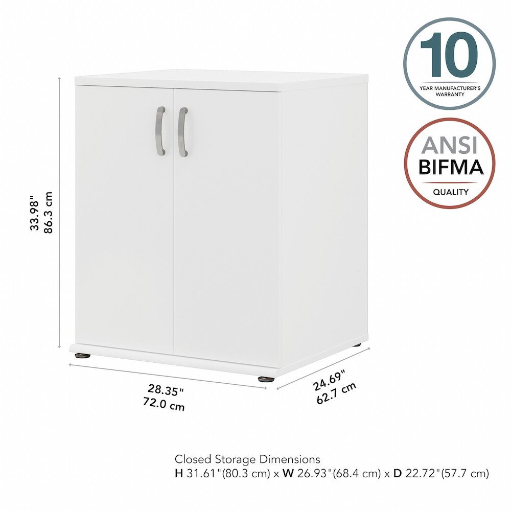 Universal Floor Storage Cabinet with Doors and Shelves. Picture 9