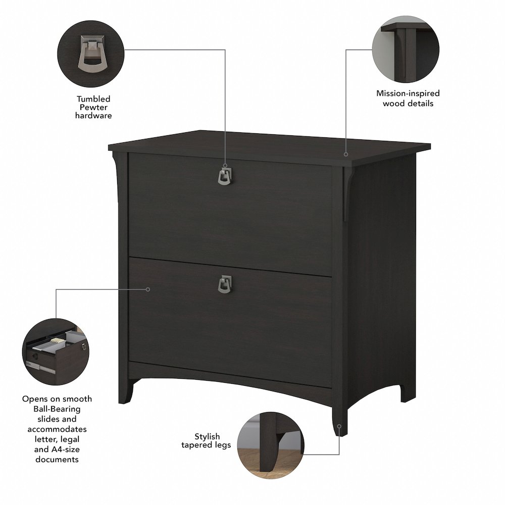 Salinas 2 Drawer Lateral File Cabinet. Picture 7