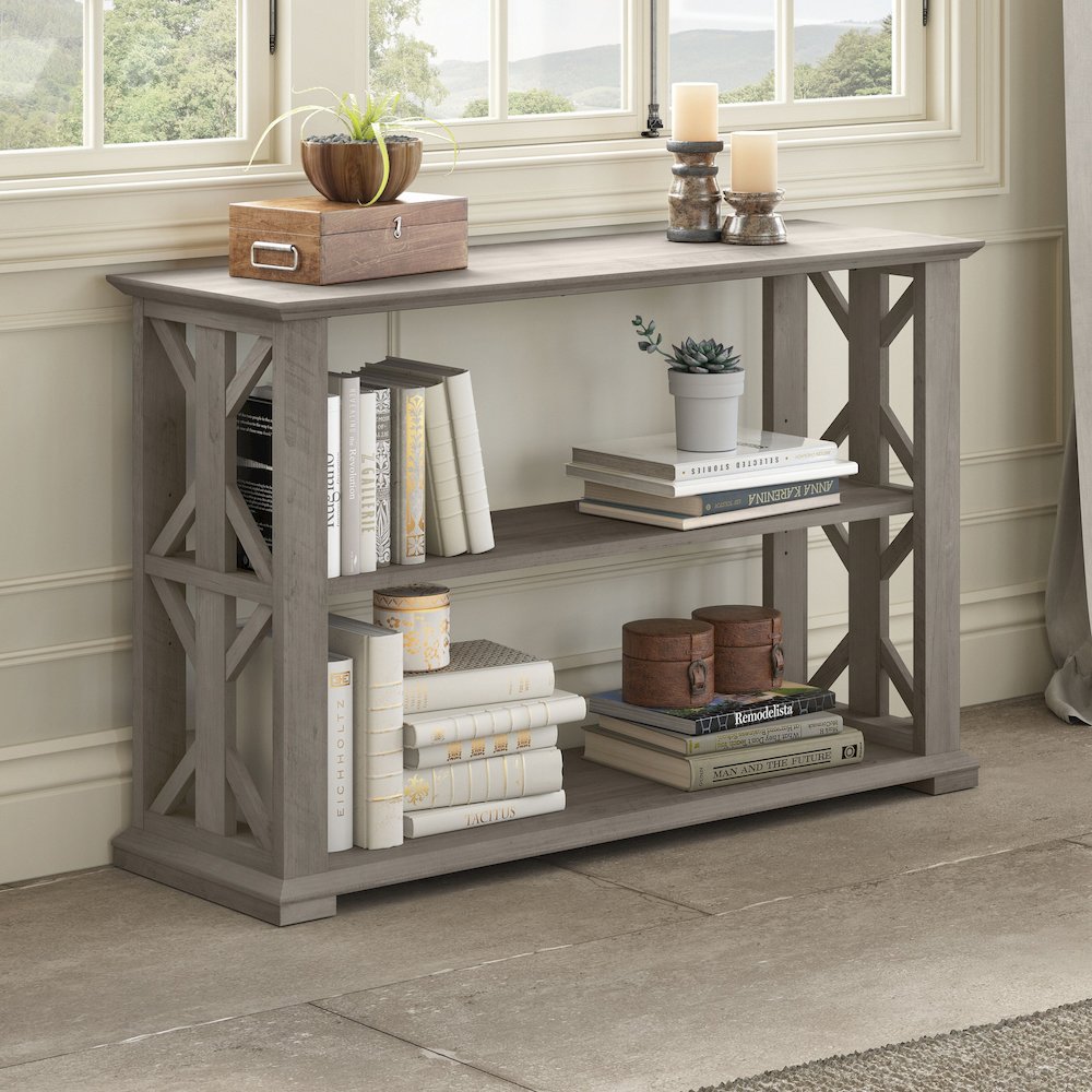 Homestead Console Table with Shelves. Picture 2