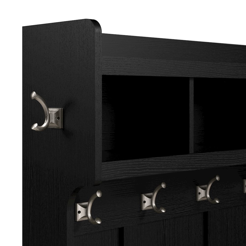 Woodland Entryway Storage Set with Hall Trees and Shoe Bench with Doors. Picture 5