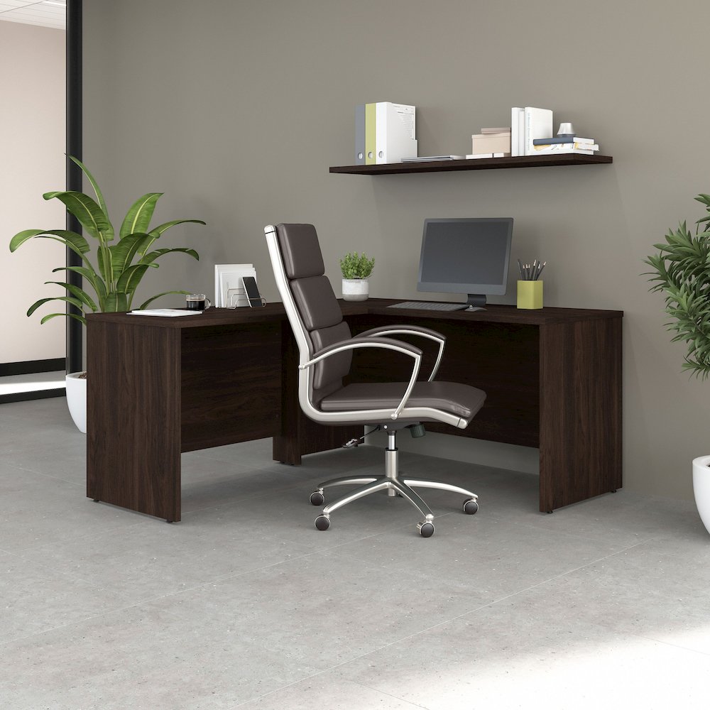 Studio C 60W x 24D L Shaped Desk with 42W Return. Picture 2
