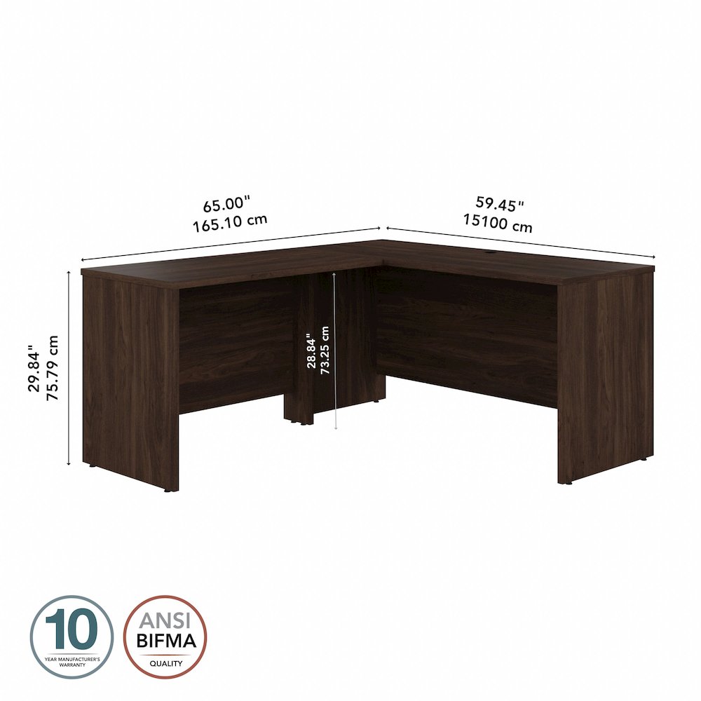 Studio C 60W x 24D L Shaped Desk with 42W Return. Picture 7