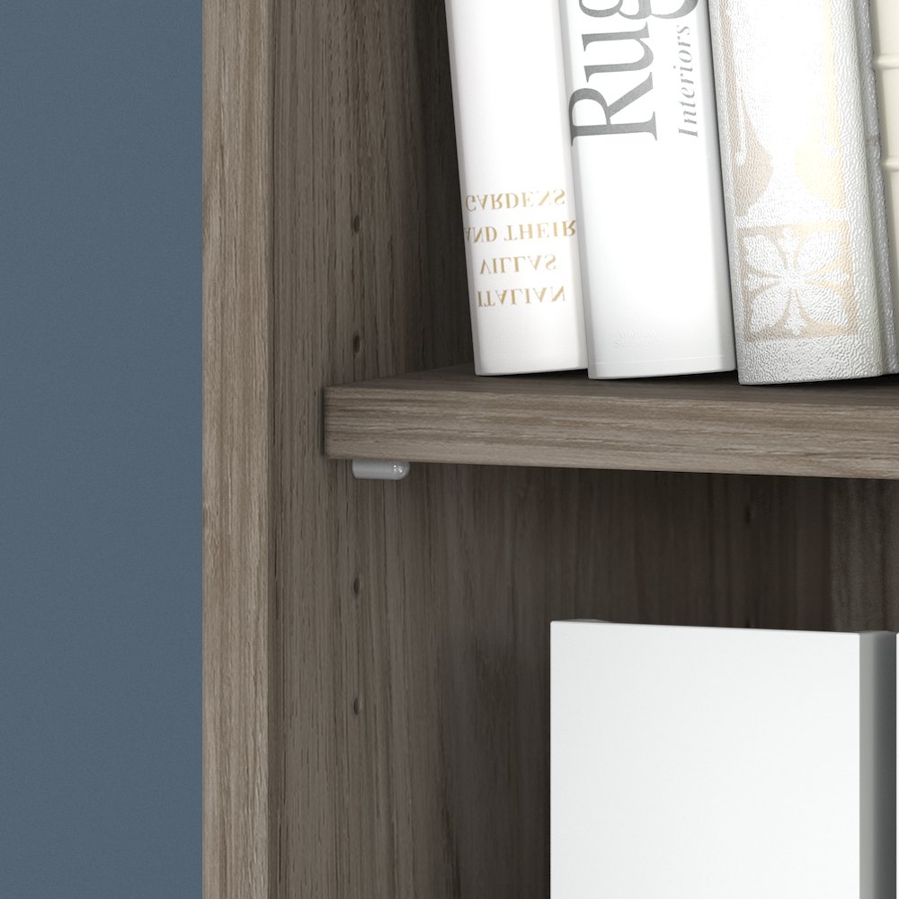 Hybrid Low Storage Cabinet with Doors and Shelves. Picture 6